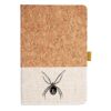 Cork And Heathered Fabric Hardcover Journal 5.5" X 8.25" Thumbnail