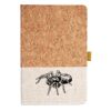 Cork And Heathered Fabric Hardcover Journal 5.5" X 8.25" Thumbnail
