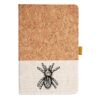 Cork And Heathered Fabric Hardcover Journal 5.5" X 8.25" Thumbnail