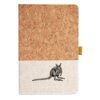 Cork And Heathered Fabric Hardcover Journal 5.5" X 8.25" Thumbnail