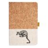 Cork And Heathered Fabric Hardcover Journal 5.5" X 8.25" Thumbnail