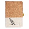 Cork And Heathered Fabric Hardcover Journal 5.5" X 8.25" Thumbnail