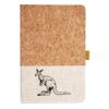 Cork And Heathered Fabric Hardcover Journal 5.5" X 8.25" Thumbnail