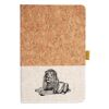 Cork And Heathered Fabric Hardcover Journal 5.5" X 8.25" Thumbnail