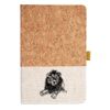 Cork And Heathered Fabric Hardcover Journal 5.5" X 8.25" Thumbnail