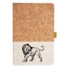 Cork And Heathered Fabric Hardcover Journal 5.5" X 8.25" Thumbnail