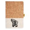 Cork And Heathered Fabric Hardcover Journal 5.5" X 8.25" Thumbnail