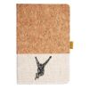 Cork And Heathered Fabric Hardcover Journal 5.5" X 8.25" Thumbnail