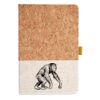 Cork And Heathered Fabric Hardcover Journal 5.5" X 8.25" Thumbnail