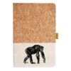 Cork And Heathered Fabric Hardcover Journal 5.5" X 8.25" Thumbnail