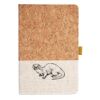 Cork And Heathered Fabric Hardcover Journal 5.5" X 8.25" Thumbnail