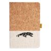 Cork And Heathered Fabric Hardcover Journal 5.5" X 8.25" Thumbnail