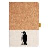 Cork And Heathered Fabric Hardcover Journal 5.5" X 8.25" Thumbnail