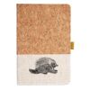 Cork And Heathered Fabric Hardcover Journal 5.5" X 8.25" Thumbnail