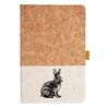 Cork And Heathered Fabric Hardcover Journal 5.5" X 8.25" Thumbnail