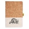 Cork And Heathered Fabric Hardcover Journal 5.5" X 8.25" Thumbnail