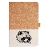 Cork And Heathered Fabric Hardcover Journal 5.5" X 8.25" Thumbnail