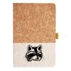 Cork And Heathered Fabric Hardcover Journal 5.5" X 8.25" Thumbnail