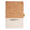 Cork And Heathered Fabric Hardcover Journal 5.5" X 8.25" Thumbnail