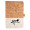 Cork And Heathered Fabric Hardcover Journal 5.5" X 8.25" Thumbnail