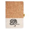 Cork And Heathered Fabric Hardcover Journal 5.5" X 8.25" Thumbnail