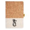 Cork And Heathered Fabric Hardcover Journal 5.5" X 8.25" Thumbnail