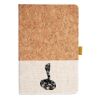 Cork And Heathered Fabric Hardcover Journal 5.5" X 8.25" Thumbnail
