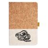 Cork And Heathered Fabric Hardcover Journal 5.5" X 8.25" Thumbnail
