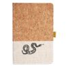 Cork And Heathered Fabric Hardcover Journal 5.5" X 8.25" Thumbnail