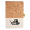 Cork And Heathered Fabric Hardcover Journal 5.5" X 8.25" Thumbnail