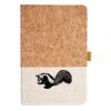 Cork And Heathered Fabric Hardcover Journal 5.5" X 8.25" Thumbnail