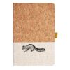 Cork And Heathered Fabric Hardcover Journal 5.5" X 8.25" Thumbnail