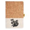 Cork And Heathered Fabric Hardcover Journal 5.5" X 8.25" Thumbnail