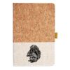 Cork And Heathered Fabric Hardcover Journal 5.5" X 8.25" Thumbnail