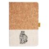 Cork And Heathered Fabric Hardcover Journal 5.5" X 8.25" Thumbnail