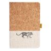 Cork And Heathered Fabric Hardcover Journal 5.5" X 8.25" Thumbnail