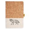 Cork And Heathered Fabric Hardcover Journal 5.5" X 8.25" Thumbnail