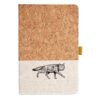 Cork And Heathered Fabric Hardcover Journal 5.5" X 8.25" Thumbnail