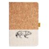 Cork And Heathered Fabric Hardcover Journal 5.5" X 8.25" Thumbnail