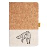 Cork And Heathered Fabric Hardcover Journal 5.5" X 8.25" Thumbnail