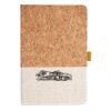 Cork And Heathered Fabric Hardcover Journal 5.5" X 8.25" Thumbnail