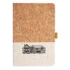 Cork And Heathered Fabric Hardcover Journal 5.5" X 8.25" Thumbnail