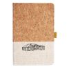 Cork And Heathered Fabric Hardcover Journal 5.5" X 8.25" Thumbnail