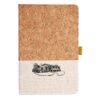 Cork And Heathered Fabric Hardcover Journal 5.5" X 8.25" Thumbnail