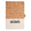 Cork And Heathered Fabric Hardcover Journal 5.5" X 8.25" Thumbnail