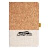 Cork And Heathered Fabric Hardcover Journal 5.5" X 8.25" Thumbnail