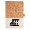 Cork And Heathered Fabric Hardcover Journal 5.5" X 8.25" Thumbnail