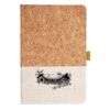 Cork And Heathered Fabric Hardcover Journal 5.5" X 8.25" Thumbnail