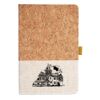 Cork And Heathered Fabric Hardcover Journal 5.5" X 8.25" Thumbnail