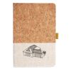 Cork And Heathered Fabric Hardcover Journal 5.5" X 8.25" Thumbnail